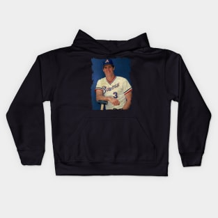 Dale Murphy in Atlanta Braves, 1982 - 1983 Kids Hoodie